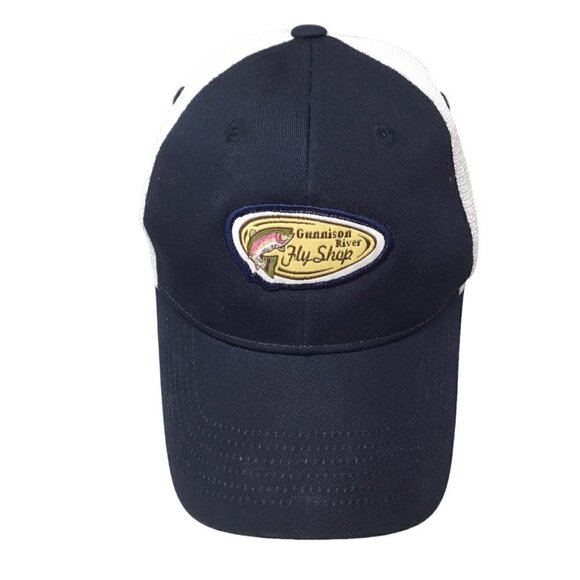 Gunnison River Fly Shop Fishing Colorado Men's Hat Baseball Cap Black Canyon CO - Picture 2 of 8